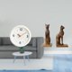 thumbnail image 2 of Reloj De Pared Moderno Con Números Grandes Y Mecanismo Silencioso (sin Tictac), Combinado Con Figuras Decorativas De Gatos Egipcios Que También Sirven Como Sujetalibros. Ideal Para Decorar El, 2 of 7