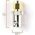 thumbnail image 4 of THE CIMPLE CO - Gold SMA Male to BNC Female - Male to Female Adapter RF Connector - 25 Pack, 4 of 9