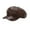 Brown, variant on Winter Hats for Women PU Leather Newsboy Cap, Vintage Octagonal Hat Solid Color Retro Peaked Baker Boy Cap for Chic Street Style Elegant City Strolls Everyday Casual Fall Winter Apparel