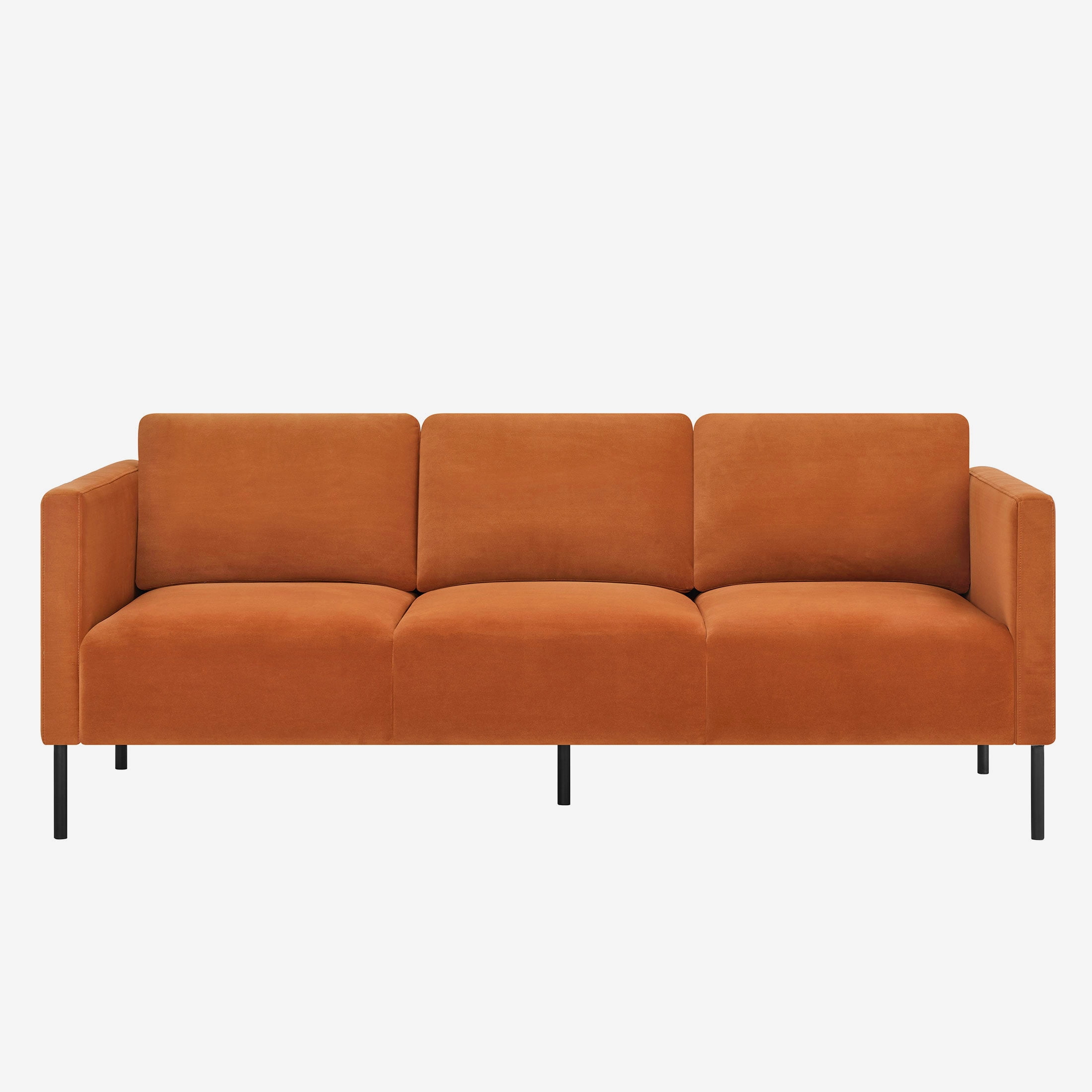 Better Homes & Gardens Wyatt Velvet Sofa, Copper Pipe