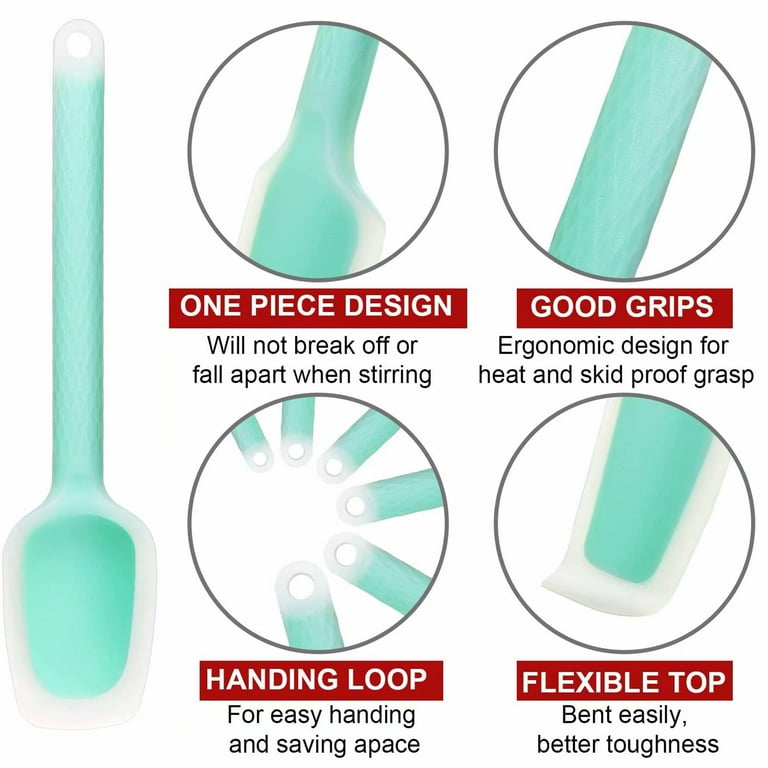 G.a HOMEFAVOR Spatole in Silicone, Set 6 PCS Spatola da Cucina Utensil –