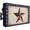 Navy Blue, Burgundy, Cream, Tan, variant on Retro American Flag Outdoor TV Cover 40 to 43 Inch Weatherproof, Blue Red USA Flag Vintage 600D Oxford TV Covers with Zipper, Outside Flat TV Screen Protector Size 40"W x 25"H x 4.5"D