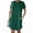 Green, variant on ZZwxWA 2025 Women's Summer T Shirt Dress Casual Round Neck Roll Up Short Sleeve Dresses Soft Comfy A Line Beach Sundress