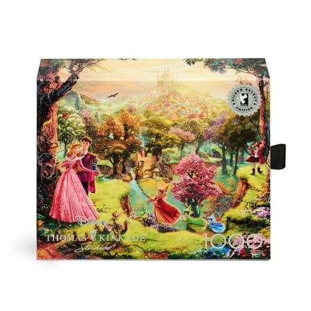 Ceaco Silver Select Disney Thomas Kinkade Sleeping Beauty 1000-Piece Interlocking Jigsaw Puzzle for Adults Ages 14