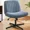 Blue, variant on ZHICHUN Cross Legged Rocking Gaming Chair Armless Wide Adjustable Swivel Fabric Task Vanity Chair