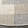 thumbnail image 5 of SAFAVIEH Milos Quintella Geometric Indoor/Outdoor Area Rug, Beige/Grey, 6'7" x 6'7" Round, 5 of 13