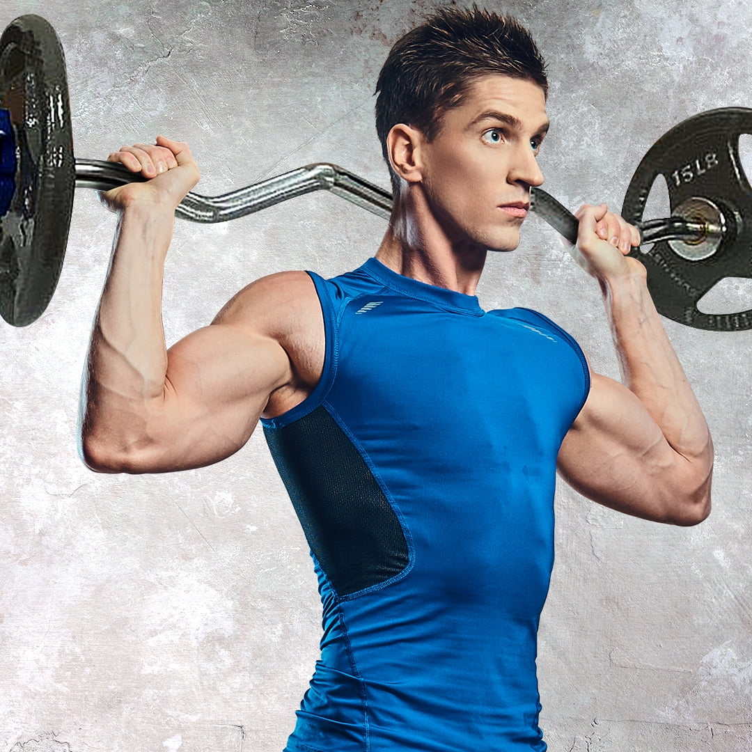 Curl Barbell Gym Bar for 2 Inch dia Weight workout Plates
