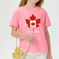 thumbnail image 5 of OGLCCG Kids Canada Flag T-Shirt Boys Girls Retro Canadian Maple Leaf Short Sleeve Tees Summer Cotton Crewneck Pullover Tops 3-10 Years, 5 of 5