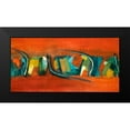 thumbnail image 2 of Loreth, Lanie 14x9 Black Modern Framed Museum Art Print Titled - Orange Rhythm, 2 of 5