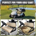 thumbnail image 4 of Whosucclay Owl and Daisy Pattern Golf Cart Seat Cover Protector, Soft Thick Storage Pockets Golf Cart Seat Protector for Club Car EZGO Yamaha, 52.36" x 32.28", 4 of 7