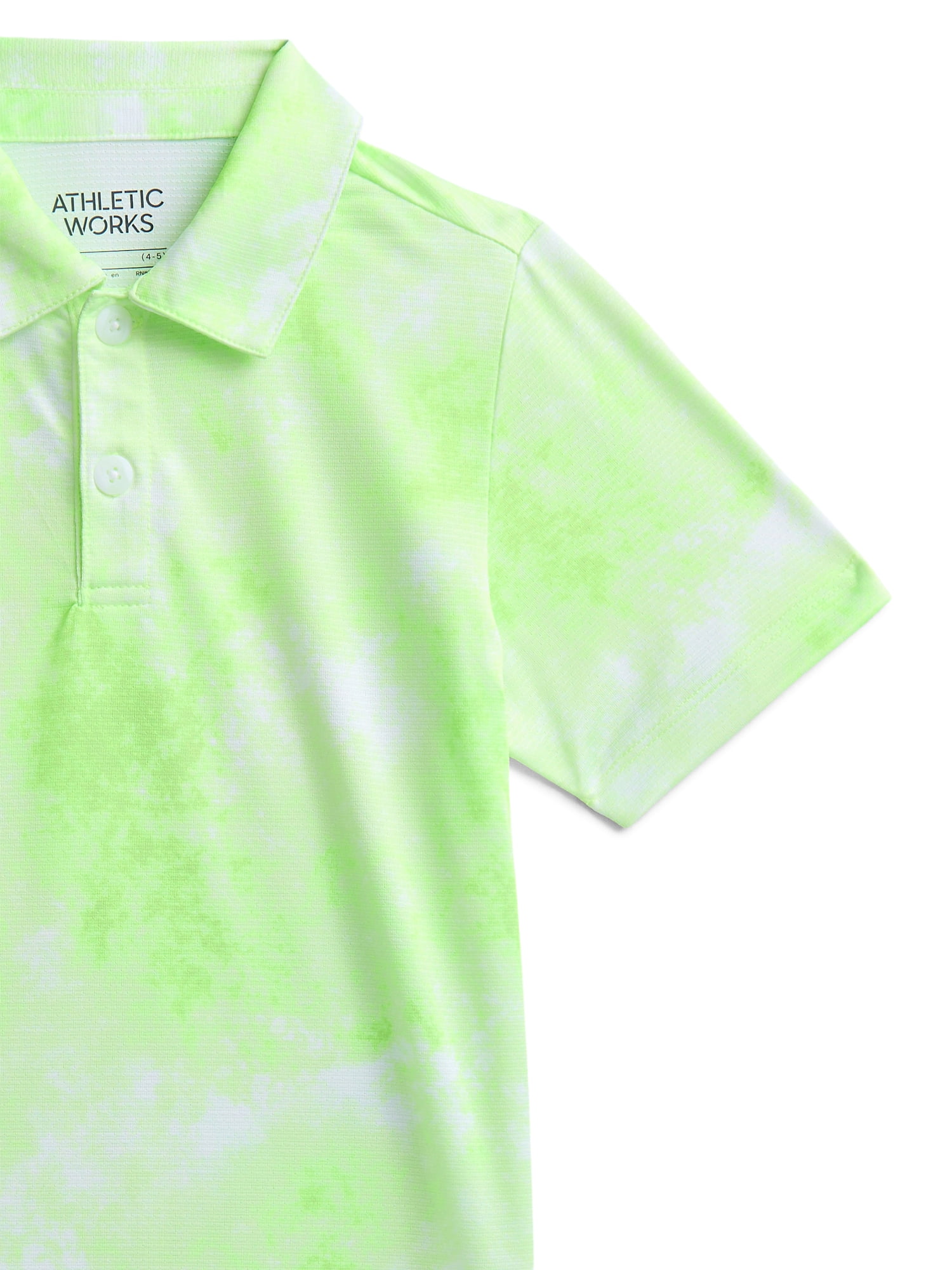 Athletic Works Boys Short Sleeve Polo, Sizes 4-18