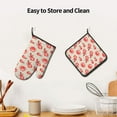 thumbnail image 6 of Bingfone Crab Lobster 1 Print Oven Mitts Pot Holders Set 2 PCS for Kitchen for Cooking Grilling Baking BBQ Pot Holders Cook Essentials, 6 of 7
