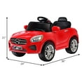 thumbnail image 2 of Costway 6V Kids Ride On Car RC Remote Control Battery Powered w/ LED Lights MP3 Red, 2 of 10