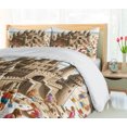 thumbnail image 5 of Ambesonne Sand Castle Duvet Cover Set, Sea Beach Building Fun, Queen, Camel Burnt Orange, 5 of 6