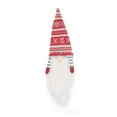thumbnail image 1 of Inteprter Cubierta de botella de vino de Navidad sin rostro anciano tejido manga rayas sombrero Navidad Toppers hogar comedor fiesta boda Kits de decoración para fiestas Rojo Inteprter HA068078-01, 1 of 6