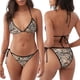 thumbnail image 3 of Balery Watercolor Zebra Pijama Estampado Bikini de Dos Piezas para Mujer - Conjunto de Bikini Ajustable Sexy y Cómodo para Playa, 3 of 6