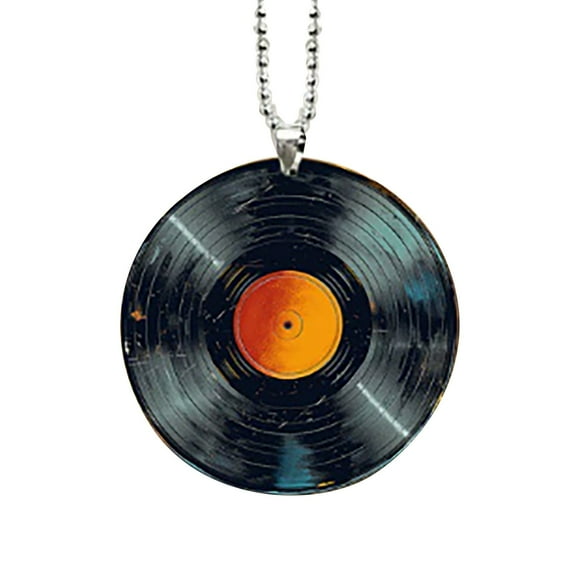 TIELUTT Retro Record Acrylic Bag Charm Hanging Unique Wall Hanging Ornament for Living Room Bedroom Dance Ornament Pig Hanging Car Ornament Beaded Garland Decorations Christmas Swinging Candy Cane Be
