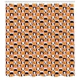 thumbnail image 3 of Ambesonne Dog Shower Curtain, Square Form Funny Puppy Heads, 69"Wx84"L, Multicolor, 3 of 3