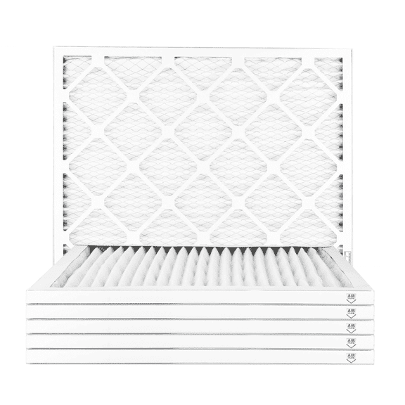 Filters Fast 17.5x21x1 AC Furnace Pleated Air Filter MERV 8, 6 Pack