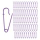 thumbnail image 1 of Uxcell 60-Pack Alfileres de Seguridad Grandes, 2.5" Alfileres de Bloqueo de Resorte para Moda/Ropa/Coser/Colchar/Tapicería/Lavandería/DIY/Decorativos, Grandes Alfileres [Púrpura], 1 of 1