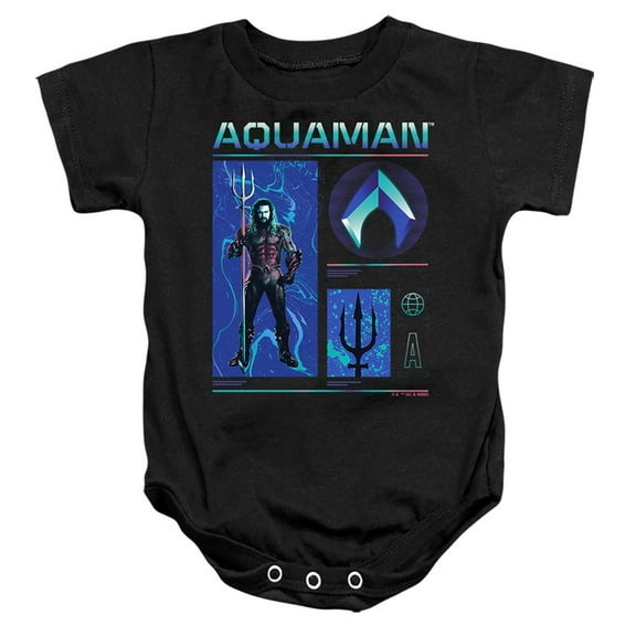 Aquaman and the Lost Kingdom Aquaman Stats Unisex Infant Snap Suit for Baby