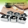 thumbnail image 3 of QualitChoice 4 Pieces Cake Mold Assortment Stainless Steel Mousse Mould Pastry Baking Cooking Tool Bakeware Bakery Home Accessory Hexagon 1 Pc, 3 of 6