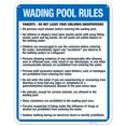 thumbnail image 1 of Wading Pool Rules Sign,, 1 of 1
