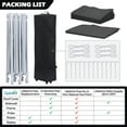 thumbnail image 6 of Quictent 10'x20' EZ Pop up Canopy Tent Party Tent Outdoor Canopy Event Gazebo,Black, 6 of 9