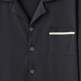 thumbnail image 6 of Zenithor Men's Soft Pajama Set Cozy Button Down Pajamas for Men Long Sleeve 2 Piece Sleepwear Lounge Sets with Pockets,L-4XL Black, 6 of 6