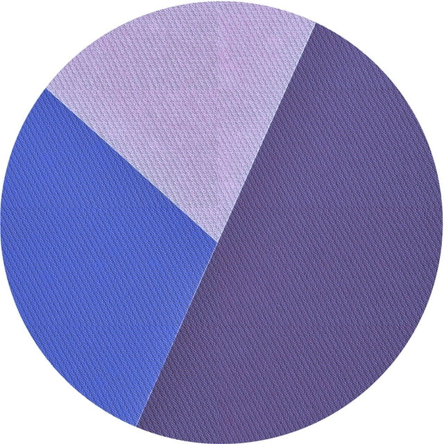 Ahgly Company Tapis Rond Lavable en Machine Intérieur Transitionnel Violet Améthyste Violet, 3 Pieds Rond