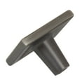thumbnail image 2 of GlideRite 1-1/4 in. Square Deco Cabinet Knob, Satin Pewter, 2 of 5
