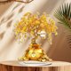 thumbnail image 5 of Árbol de la Riqueza Dorado, Árbol de la Fortuna, Decoración para Inauguración de Regalos, Soporte Metálico con Ruedas, Base de Madera, Diseño de 2 Niveles, Plegable y Portátil, Duradero,, 5 of 8