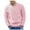 145# Pink, variant on Men's Fisherman Cable Crewneck Sweater Winter Casual Sweater for Men Knitted Pullover Sweaters with Ribbing Edge Pink M