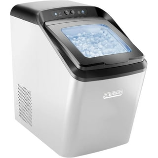 hOmeLabs Countertop Nugget Ice Maker - Stainless Steel with Touch Screen -  Portable and Compact - Chewable Nugget Ice Machine - Produces Up to 44lb of