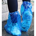 thumbnail image 7 of 10 Pairs Disposable Boot Covers,Blue Plastic Waterproof Shoe Covers,Elastic Band Shoe Protectors,Non-Slip Outdoor Rain Shoe Covers,for Women and Men By Scheam, 7 of 7