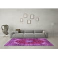 thumbnail image 3 of Ahgly Company Indoor Rectangle Medallion Purple Traditional Area Rugs, 4' x 6', 3 of 4