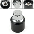 thumbnail image 5 of NS 1pc Locking Wheel Nut Lug Screw Key Removal Scoket Adaptor Tool 532 Metal Black & Silver Car for UP For Jetta/ For EOS/ For Passat/ For Sharan/ For Touran/, 5 of 5