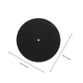 thumbnail image 2 of HEATSHAKING Turntable Platter Mat 2Pack Round Black Felt for Vinyl Records with Anti-slip and Vibration Reduction Function, 2 of 7