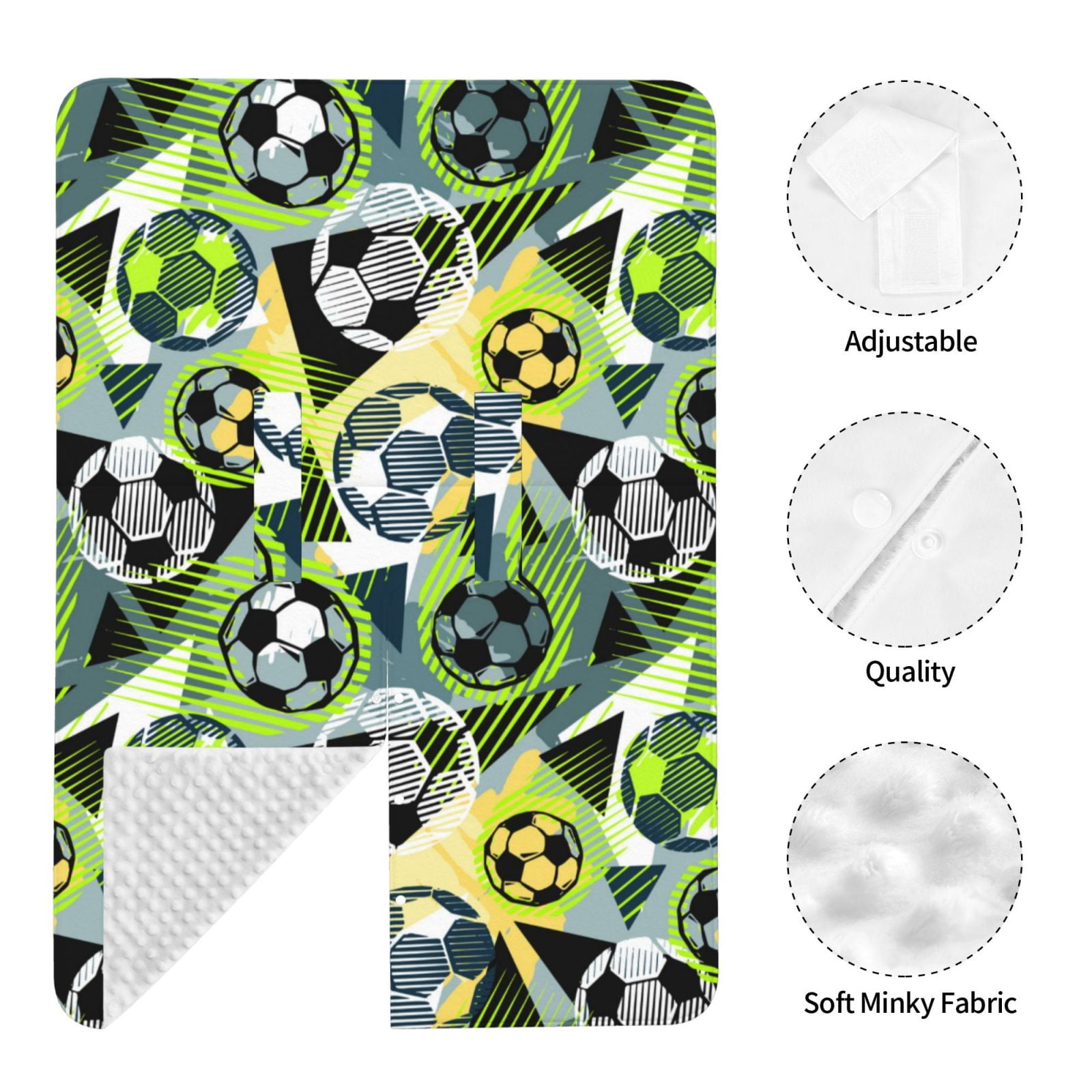 Naloa Football Doodle Baby Car Seat Cover, Breathable Baby Carrier Cover, Multiuse Baby Carrier Cover & Nursing Breastfeeding Cover