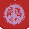 thumbnail image 4 of Inktastic Purple Peace Girls Baby Bib, 4 of 4