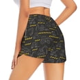 thumbnail image 3 of Goofa Retro Excavator Printed Women 2 in 1 Running Shorts,Quick Dry Athletic Workout Shorts,High Waisted Athletic Shorts with Liner Pockets-Medium, 3 of 9