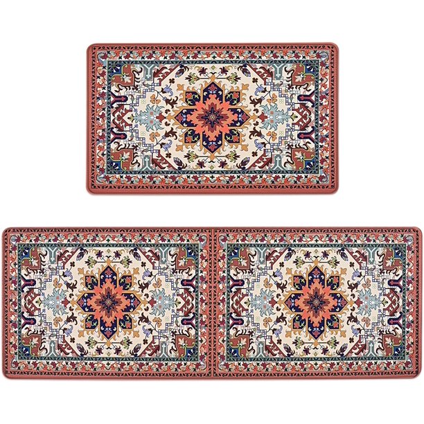 Kitchen Mats Sets 2 Piece, Memory Foam Kitchen Rugs and Mats Non Slip