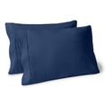 thumbnail image 1 of Bare Home Juego de Fundas de Almohada Colección Premium 1800, Doble Cepillado, Ultra Suave, Tamaño Estándar, Azul Oscuro, 2 Unidades, 1 of 7