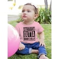thumbnail image 2 of Straight Outta Mama's Belly T-Shirt Infant -Smartprints Designs,  24 Months, 2 of 4