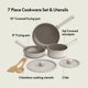 thumbnail image 2 of Set de utensilios de cocina BELLA, 7 piezas, EverGood, cerámica antiadherente, 2 of 7