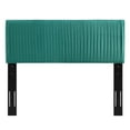 thumbnail image 4 of Modway Eloise Channel Tufted Performance Velvet Twin Headboard in Teal, 4 of 10
