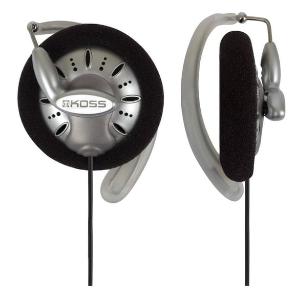 Koss KSC75 High-Fidelity Ear-Clip Headphones, Silver