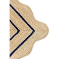 thumbnail image 3 of KLAVATE Natural Jute Wave Edge Hand Braided Scalloped Farmhouse Jute Runner Rug, 3 of 4