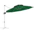 thumbnail image 1 of Outsunny Parasol Déporté de Patio, Parasol Décentré à Double Toit, Vert Foncé, 1 of 10