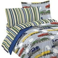 thumbnail image 1 of dream FACTORY 2A749000BL Trains 4-Piece Bedding Set, Blue, Toddler, 1 of 1